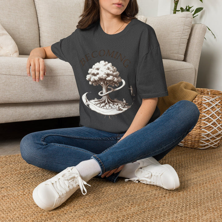 BECOMING Tree of Life Shirt | Personal Growth Tee | Inspirational Nature Shirt | Mindfulness Gift | Botanical Graphic T-Shirt