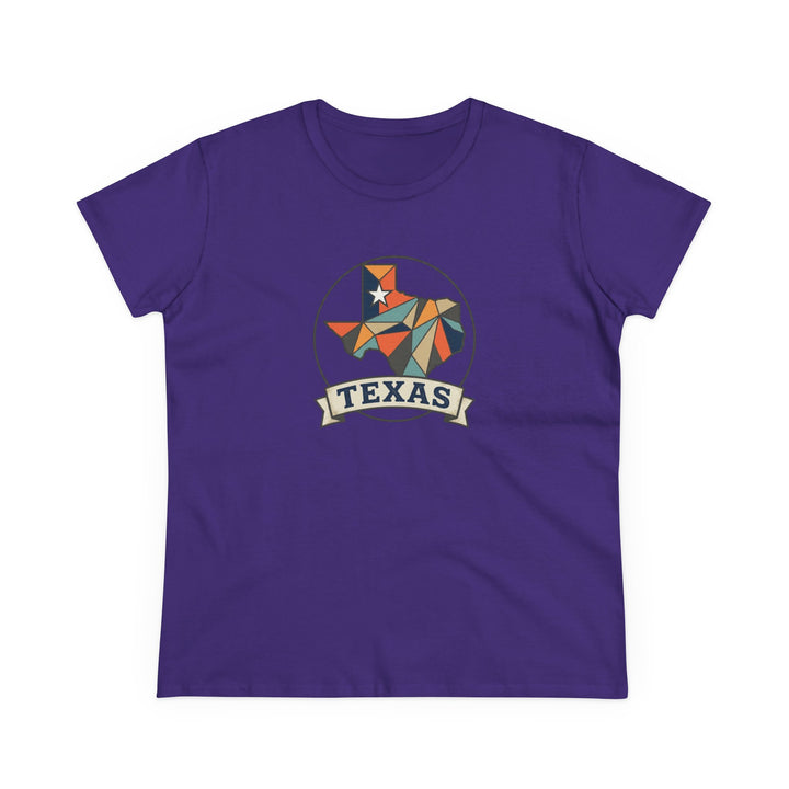 Semi-Fitted Cotton Tee with Minimalist Floral Graphic T-Shirt