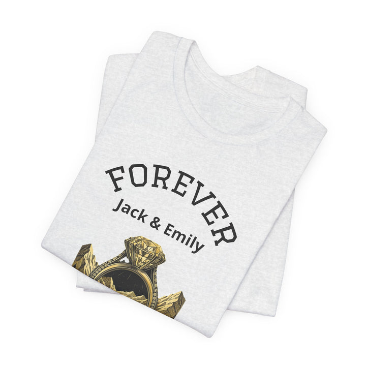 Personalized Forever Shirt, Custom Couple T Shirt, Anniversary Gift, Engagement Gift, Wedding Gift, Road Trip Shirt, Custom Name Tee