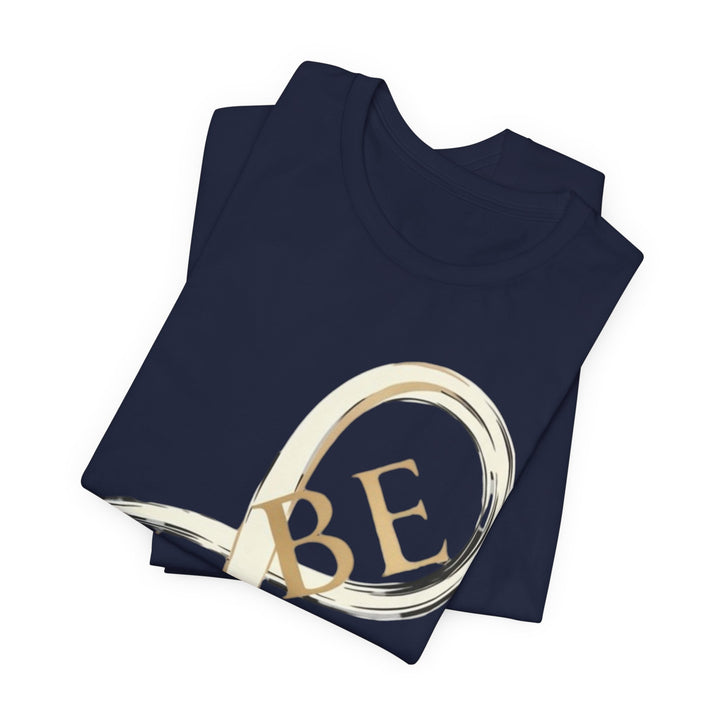 VIBE Infinity Shirt | Minimalist Graphic Tee | Modern Streetwear T-Shirt | Gold Infinity Symbol Shirt | Aesthetic Fashion Tee
