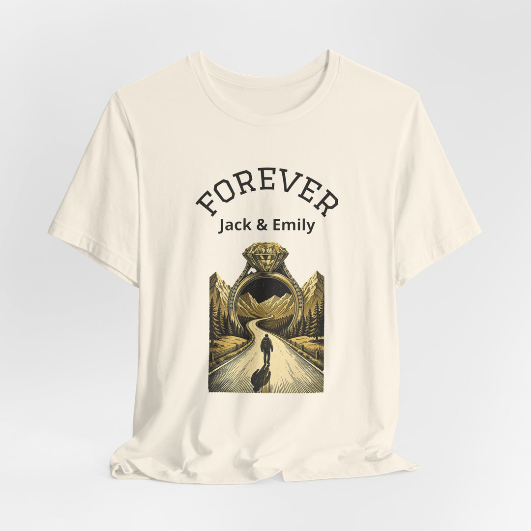 Personalized Forever Shirt, Custom Couple T Shirt, Anniversary Gift, Engagement Gift, Wedding Gift, Road Trip Shirt, Custom Name Tee