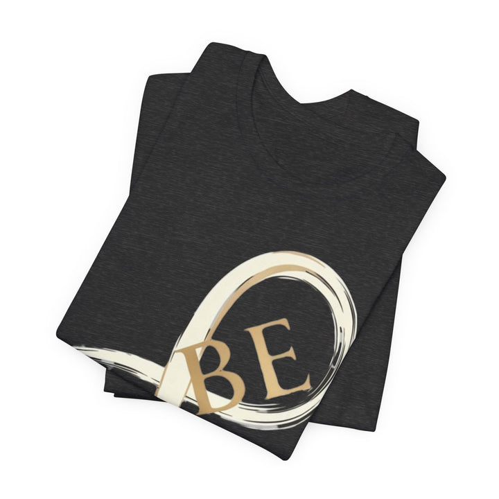 VIBE Infinity Shirt | Minimalist Graphic Tee | Modern Streetwear T-Shirt | Gold Infinity Symbol Shirt | Aesthetic Fashion Tee