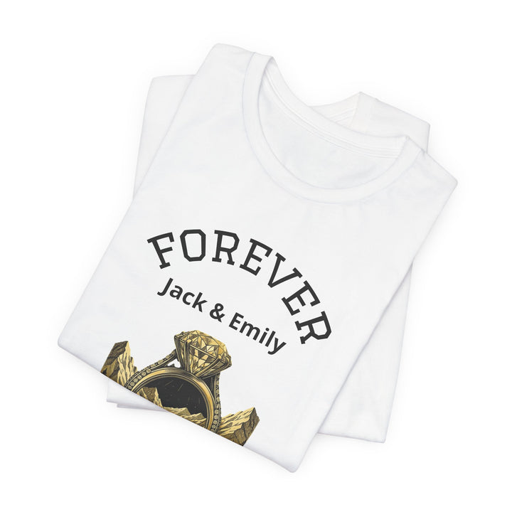 Personalized Forever Shirt, Custom Couple T Shirt, Anniversary Gift, Engagement Gift, Wedding Gift, Road Trip Shirt, Custom Name Tee
