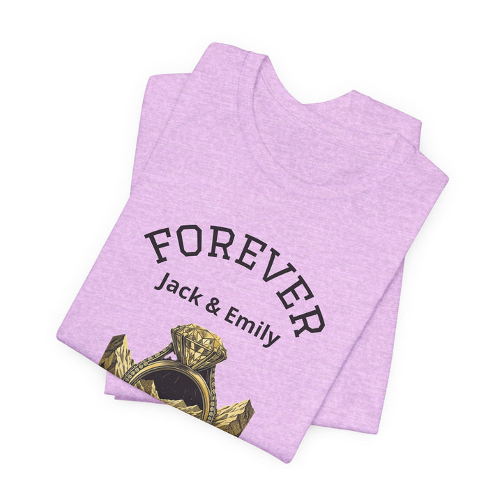 Personalized Forever Shirt, Custom Couple T Shirt, Anniversary Gift, Engagement Gift, Wedding Gift, Road Trip Shirt, Custom Name Tee