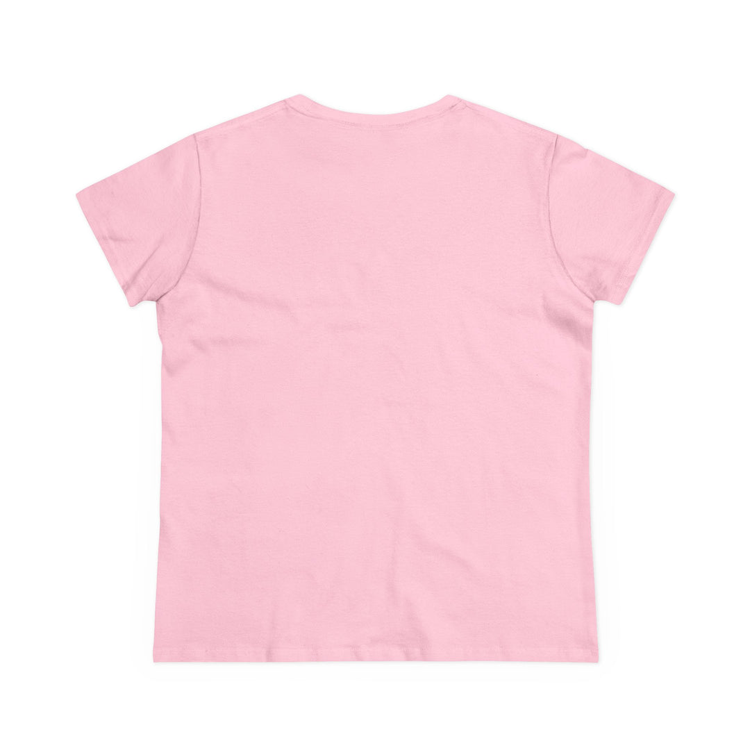 Semi-Fitted Cotton Tee with Minimalist Floral Graphic T-Shirt