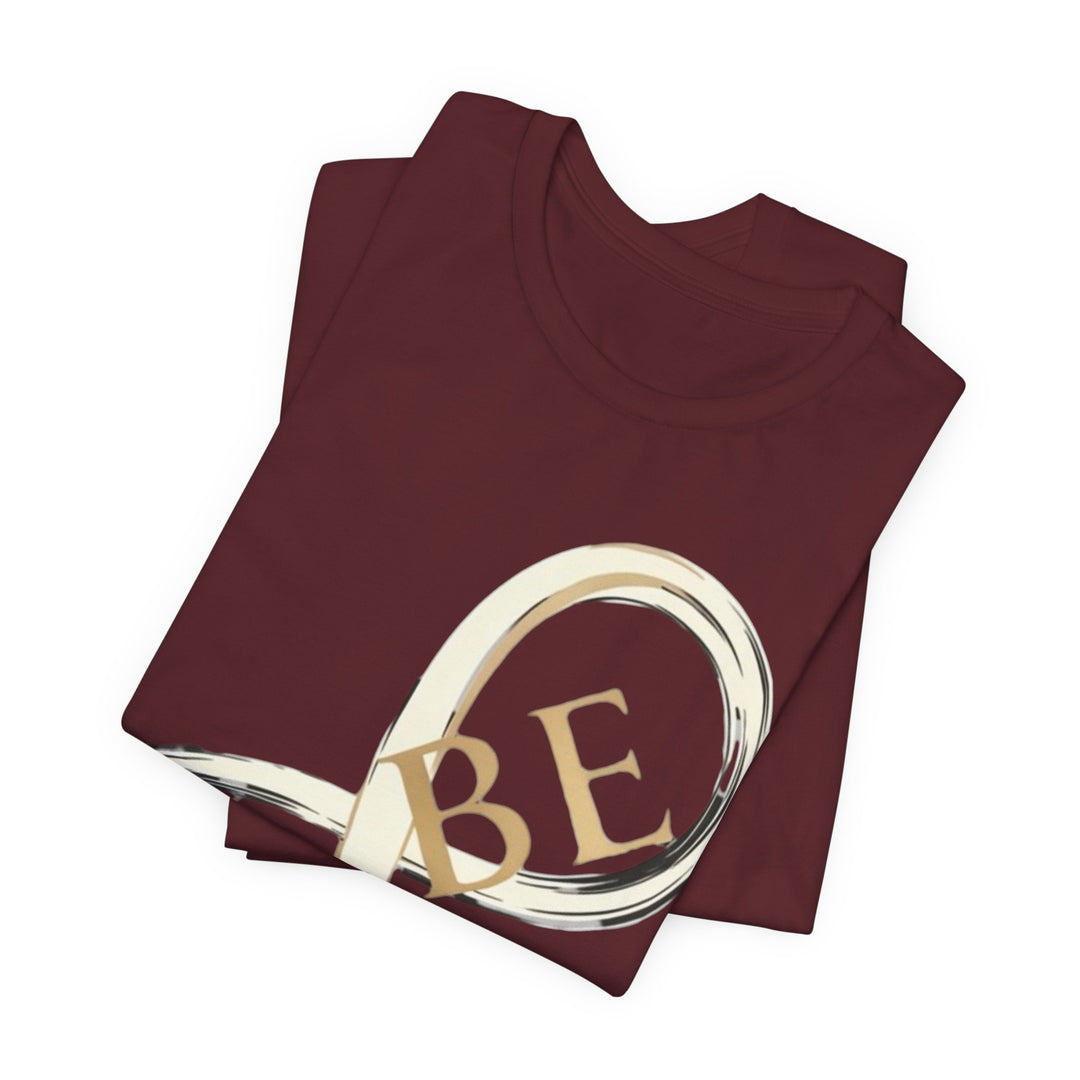 VIBE Infinity Shirt | Minimalist Graphic Tee | Modern Streetwear T-Shirt | Gold Infinity Symbol Shirt | Aesthetic Fashion Tee