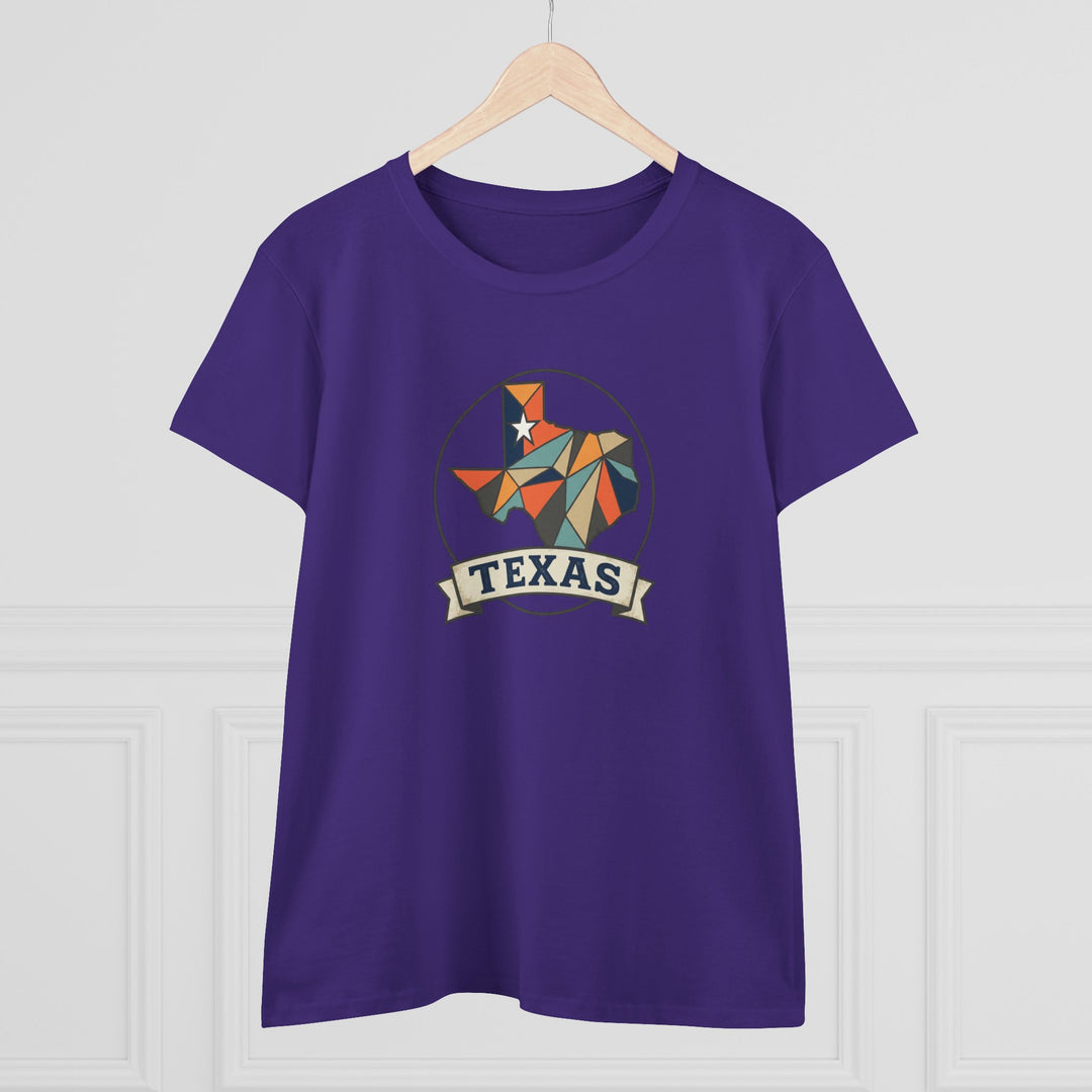 Semi-Fitted Cotton Tee with Minimalist Floral Graphic T-Shirt