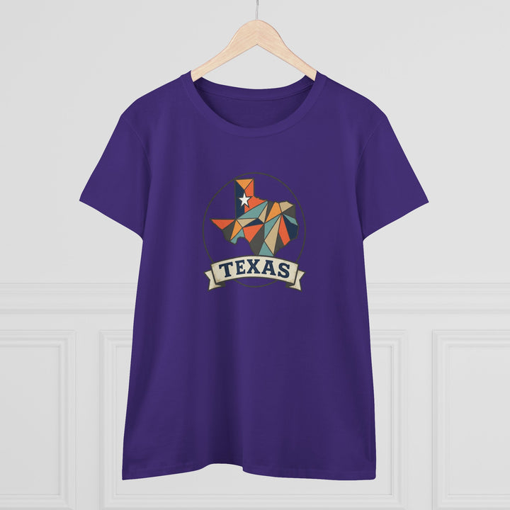 Semi-Fitted Cotton Tee with Minimalist Floral Graphic T-Shirt