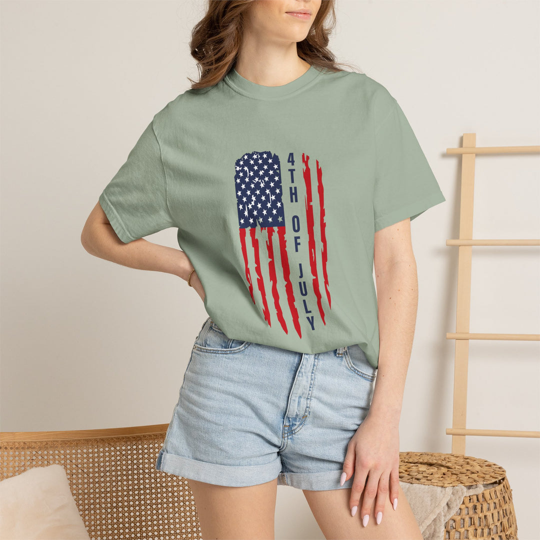 4th of July Distressed Flag T-Shirt