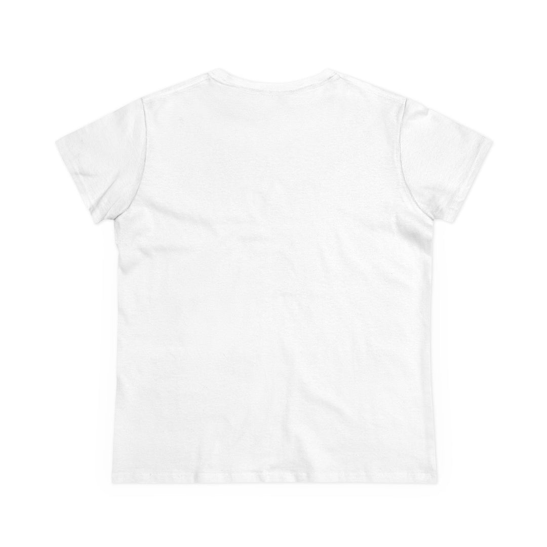 Semi-Fitted Cotton Tee with Minimalist Floral Graphic T-Shirt