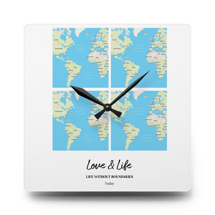 Personalizable Acrylic Wall Clock